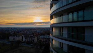 Centaurus w kolorach zachodzącego słońca