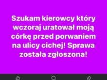 „Szukam kierowcy, który uratował moją córkę przed porwaniem”. Wiemy, co naprawdę wydarzyło się przy ul. Cichej
