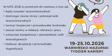 Artykuł: O różnorodności, która jest siłą. Nadchodzi Warmińsko-Mazurski Tydzień Kariery 2026