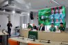 Kadr z przedsezonowej konferencji prasowej