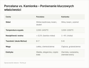 Porcelana czy kamionka? Wyjaśniamy różnice