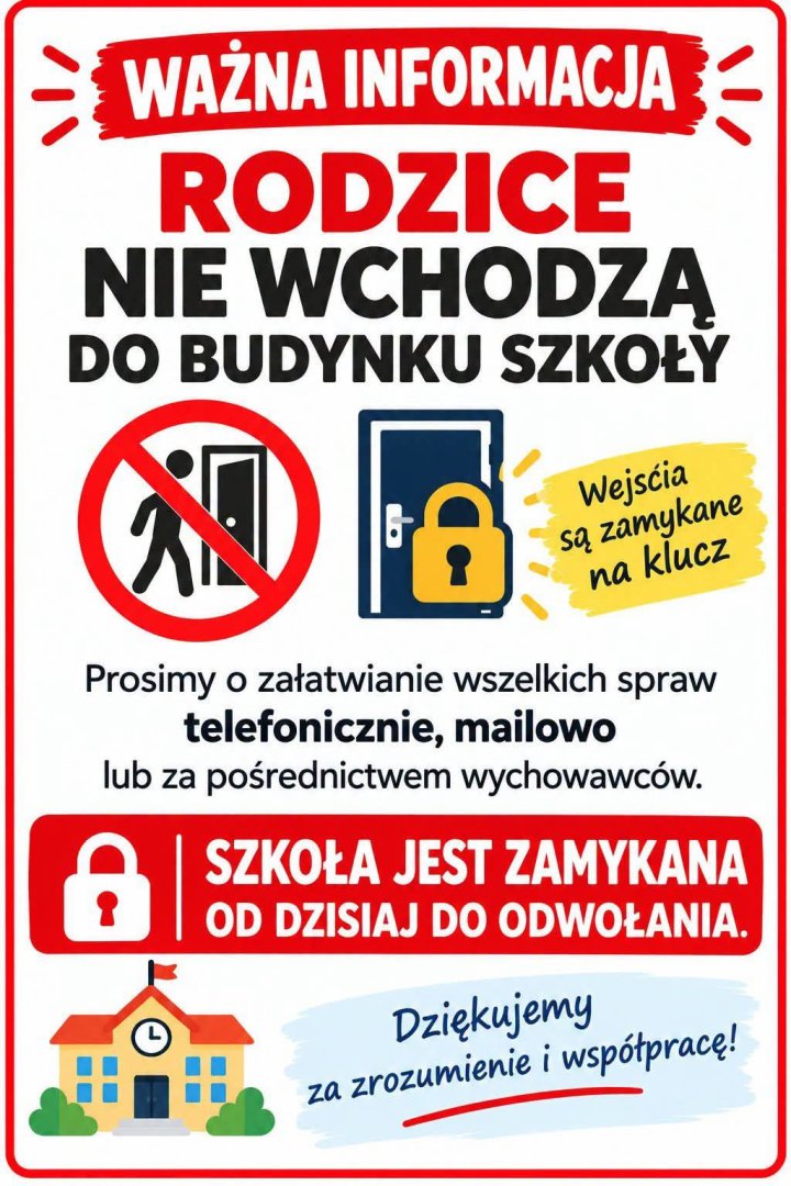Drzwi zamknięte przed rodzicami w Klebarku Wielkim i Olsztynie. W sieci zawrzało: „To szkoła czy więzienie?”