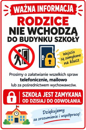 Drzwi zamknięte przed rodzicami w Klebarku Wielkim i Olsztynie. W sieci zawrzało: „To szkoła czy więzienie?”