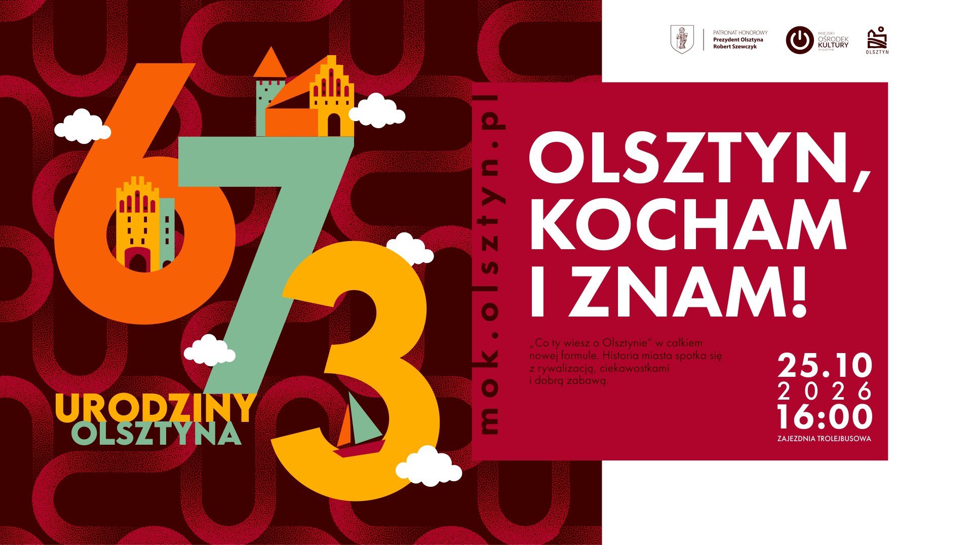 3 tys. zł do wygrania! Znasz Olsztyn? Sprawdź swoją wiedzę!