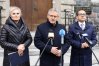 Od lewej: senatorka, Ewa Kaliszuk, poseł, Janusz Cichoń oraz reprezentant zarządu województwa, Robert Turlej