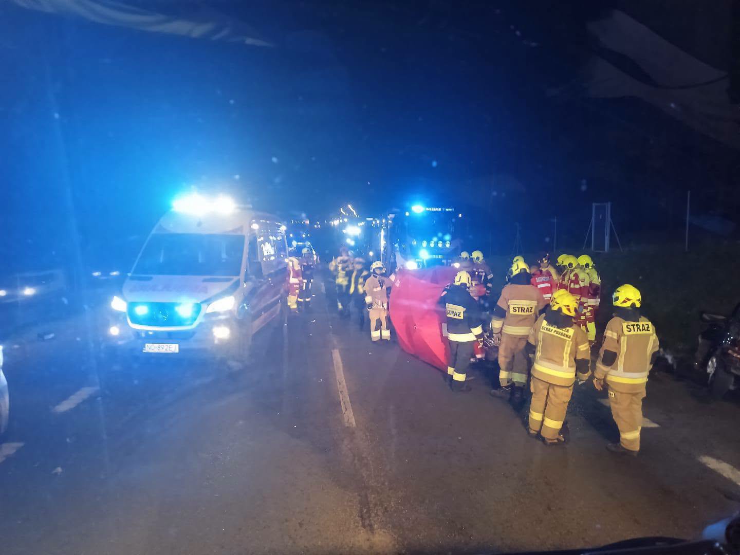 Tragedia na trasie Olsztyn-Dobre Miasto. Nie żyje jedna osoba