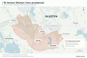 Poszerzenie granic Olsztyna zmieni układ sił w radzie miasta? Chodzi o 11 nowych radnych
