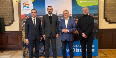 Artykuł: Historyczne spotkanie w olsztyńskim ratuszu. Czterech prezydentów popiera zmianę granic Olsztyna