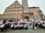 Protest mieszkańców gmin Stawiguda i Dywity pod hasłem "Nie jestem hubą" przeciwko powiększeniu Olsztyna