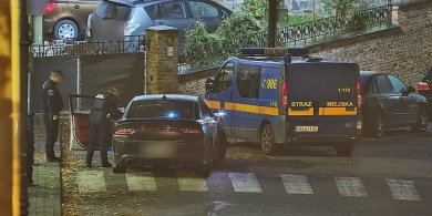 Artykuł: Zaparkował na pasach i sprawiał wrażenie śpiącego. W aucie skrywał broń gazową, kastet i... biały proszek