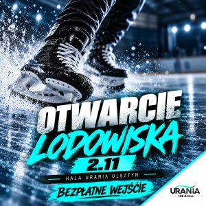 Lodowisko przy hali Urania wraca. Wielkie otwarcie już 2 listopada – tego dnia wszyscy jeżdżą za darmo!
