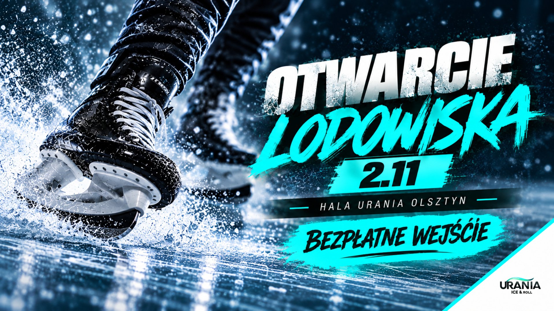 Lodowisko przy hali Urania wraca. Wielkie otwarcie już 2 listopada – tego dnia wszyscy jeżdżą za darmo!