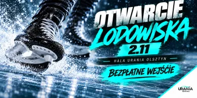 Lodowisko przy hali Urania wraca. Wielkie otwarcie już 2 listopada – tego dnia wszyscy jeżdżą za darmo!