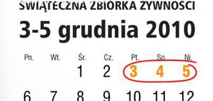 Przyłącz się do świątecznej zbiórki żywności
