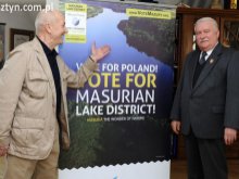 Lech Wałęsa aktywnie włącza się w promocję Mazur