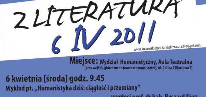 VII odsłona Kortowskich Spotkań z Literaturą