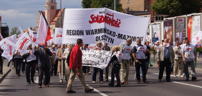 Protest na ulicach Olsztyna