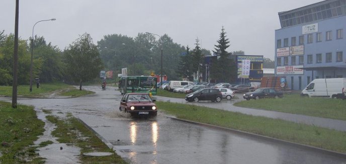 Ulewa zablokowała olsztyńskie ulice