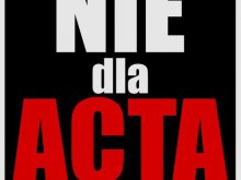 ''Nie'' dla ACTA w Olsztynie