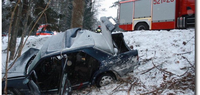 Tragiczny wypadek pod Oleckiem - dwie osoby nie żyją