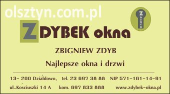 P.U.H. Zdybek okna