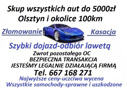 Skup samochodów Olsztyn