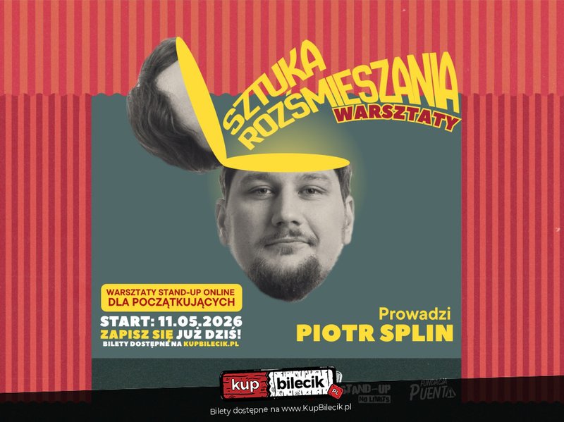 Warsztaty Stand-up dla początkujących "Sztuka Rozśmieszania" - online - Olsztyn
