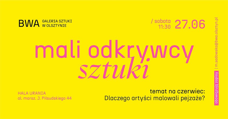 Mali odkrywcy sztuki: Dlaczego artyści malowali pejzaże - Olsztyn