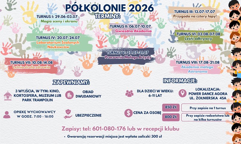 Półkolonie 2026 - Olsztyn