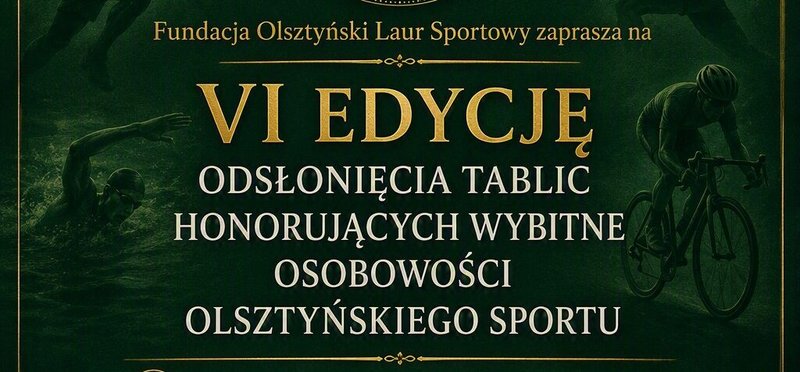 Aleja Sław Olsztyńskiego Sportu - VI edycja odsłonięcia tablic honorujących wybitne osobowości olsztyńskiego sportu. - Olsztyn