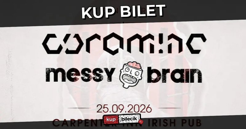 Coramine & Messy Brain - Profanus Tour - papierowa rocznica - Olsztyn