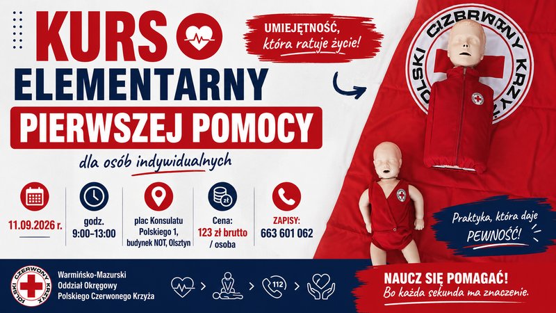 Elementarny Kurs Pierwszej Pomocy - Olsztyn