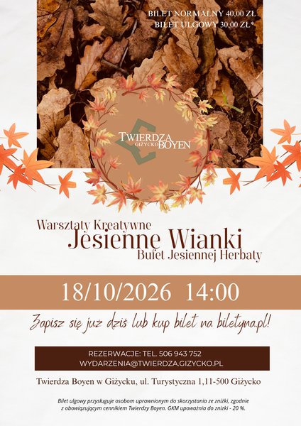 Jesienne wianki w Twierdzy Boyen - Giżycko