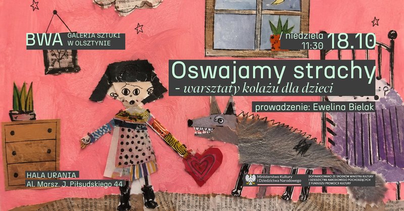 Oswajamy strachy (warsztaty kolażu dla dzieci) - Olsztyn