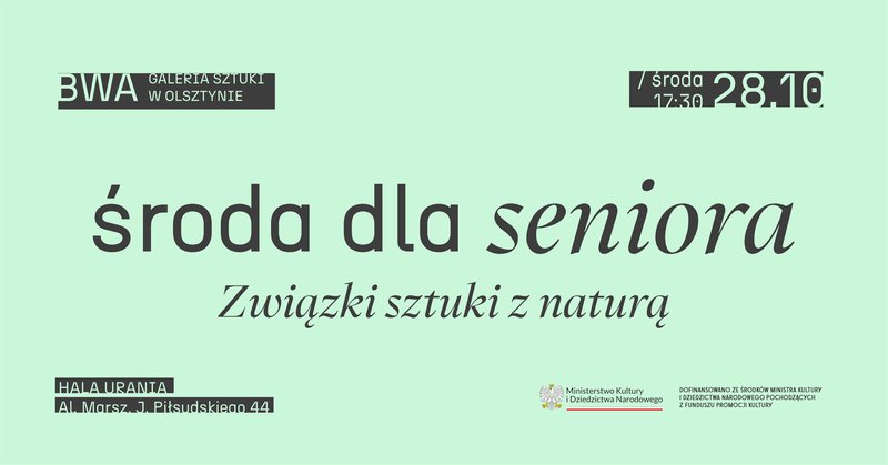 Wykład: Związki sztuki z naturą - Olsztyn